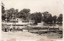 Bay View Gull Lake MI Michigan 1931 RPPC Photo Postcard COPY picture