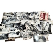 Vtg Junk Drawer Lot of 100+ Monochrome Small Town Family Home 1960s Found picture