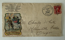 1904 Lewis & Clark Expo Emil Peil Klamath Falls Oregon Letter & Postal Cover 2c picture