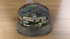 Vintage C-130 Hercules Military Camo Trucker Hat Snapback Cap Air Force Pins picture