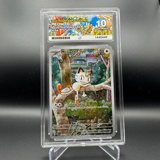 ACE Gem Mint 10 - Phantasmal Flames Meowth Illustration Rare 106/094 Pokemon picture