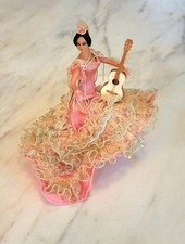 Vintage 60s Marin Chiclana Spanish Flamenco Dancer Doll * Pink picture
