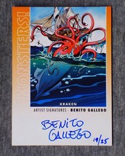Monsters M38 KRAKEN Goodwin Champions LIMITED 2014 autograph  ARTIST SIG #d/ 25 picture