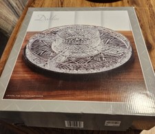 Dublin By Godinger Shannon Crystal Lazy Susan, New in box picture