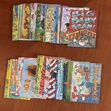 REN AND STIMPY 1993 TOPPS PRISM SET COMPLETE BASE SET (50) TRADING CARDS +1 Foil picture