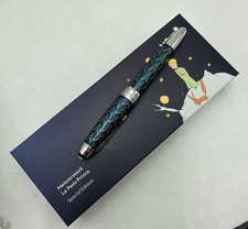 MONTBLANC Meisterstuck Le Petit Prince & Fox Silver Blue Original Fountain Pen picture