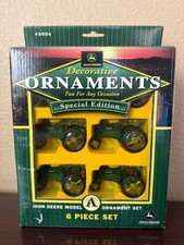 Vintage 1990s John Deere Model A Decorative Ornaments 6-Pc Set #3004 CTH New  picture
