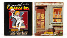 Vintage Doonesbury Lot 2 Greatest Hits + Chronicles Oversize 8.5x11 Softcover PB picture