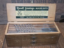 Russell Jennings Auger Bit Set 100 in Original Box 13 Bits picture