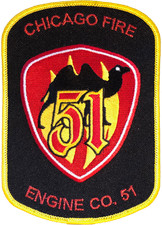 CHICAGO FIRE TV SHOW SHOULDER PATCH: Engine Co. 51 picture