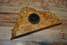 Charles Elkan Burl Wood Keepsake Box Live Edge Handmade Clock Art picture