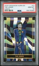 2025 KAKAWOW AURA DC THE JOKER CHECK /75 #11 PSA 10 BATMAN picture