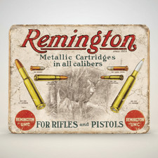 Remington Rifles & Pistols Metal Wall Sign picture
