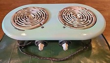 1929 Westinghouse Jade Green Metal Hot Plate Model PH-123 Vntg Stove TESTED READ picture