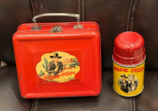 Exceptional 1950 Hopalong Cassidy Lunchbox & Thermos Started Lunchbox craze  picture