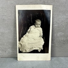 1910s Antique RPPC Real Photo Post Card NOKO Edwardian Baby Infant Gold Jewelry picture