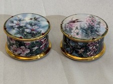 Lena Liu Gems of Nature Hummingbird Music Boxes Ardleigh Elliott 1994 Pair picture