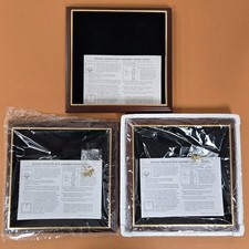 3 Van Hygan & Smythe Square Royale Shadow Box Frames ~ NOS, 1 Missing Hardware picture