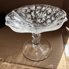 Fostoria Baroque Shirley Compote Pedestal Cheese Plate Stand Shirley picture