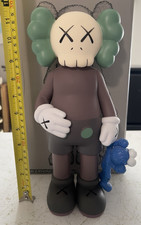 KAWS GONE Companion Figurine 12in 2020 Matte Plastic Blue Plush Boxed picture