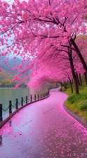 Digital Image Picture Photo Wallpaper Background Desktop Cherry Blossom AI Art picture