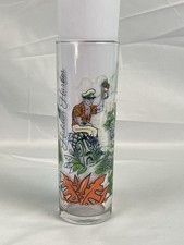 Hidden Harbor Tiki Bar Zombie Glass Pittsburgh Tiki Dangerous Dash Green/Orange picture