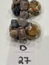 Vintage Clip-On Earrings with Mixed Stone and Bead Design picture