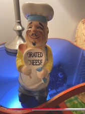 Vintage Anthropomorphic Ceramic Chef Cheese Shaker Mid Century Kitsch Antique picture