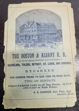 The Boston & Albany Railroad Advertisement - Only Train Running Sleeper Cars picture