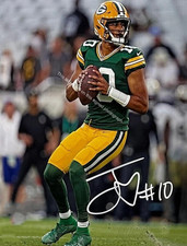 Jordan Love Packers Signed Autograph 8x10 Photo NFL Football Quarterback HD249 picture