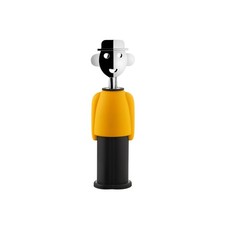 Alessi AM23 YB Corkscrew in Thermoplastic Resin, Yellow, Black & Chrome Plated picture
