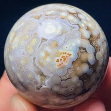 Rare 125G Natural Beautiful Ocean Jasper Sphere Healing Agate Madagascar L7941 picture