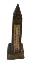 Vintage Washington Monument Souvenir Thermometer Cast Metal Figurine D.C. 4