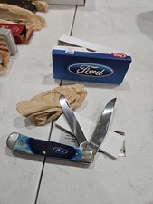 CASEXX #14301 FORD BLUE BONE SAWCUT JIG TRAPPER SS -  Included 🇺🇸 picture