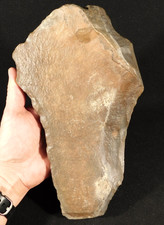 GIANT One Million Year Old Early STONE Age ACHEULEAN HandAxe Morocco 2222gr picture
