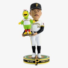 Paul Skenes & Pirate Parrot Pittsburgh Pirates Bobble Dubblz Friendz Bobblehead picture
