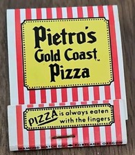 Pietro's Family Pizza Parlors Pietro's Gold Coast Pizza Matchbook Cover Unstruck picture