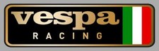 Vespa Racing Laminated Vinyl Sticker picture