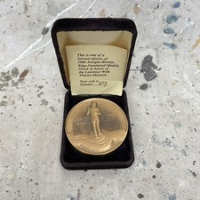 Large LAWRENCE WELK Memorial Antique Bronze Coin Ltd. Ed of 1000 Rare w/ Box picture
