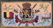 1886 KINNEY N224 #613, SERIES-A, BELGIUM COAT OF ARMS (NEAR MINT) picture