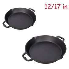 Cast Iron Skillets Pre-Seasoned Cast Iron Frying Pan, 12/17in Large Cooking Pan picture