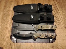 MOSSY OAK 2 Piece Hunting Knife Set Stainless Full Tang Blades Nylon Sheaths picture