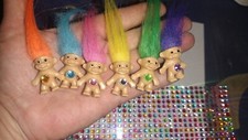 Lucky Troll, Set of 6 adorable trolls in different colors. Makes great gift. picture