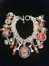 Cleveland Browns Custom Made Charm Bracelet. FREE  SHIPPING  picture
