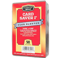 50 Card Saver 1 Semi Rigid Card Holders plus 50  Soft Sleeves picture