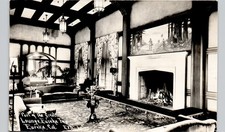 EUREKA INN GREAT LOUNGE eureka ca 1930s postcard california real photo rppc picture
