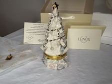 Lenox Treasures - Gold Club Christmas Tree - Treasure Box With CHARM TRINKET COA picture