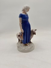 Vintage Bing and Grondahl  Girl with Sheep No. 2010 10.5