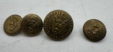CASTLE HEIGHTS Military Academy 1902 Enameled Button Lot (1) Large (3) Small picture