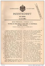 Original patent specification - M. Weinrich in Yonkers, 1902, machine for clean for picture